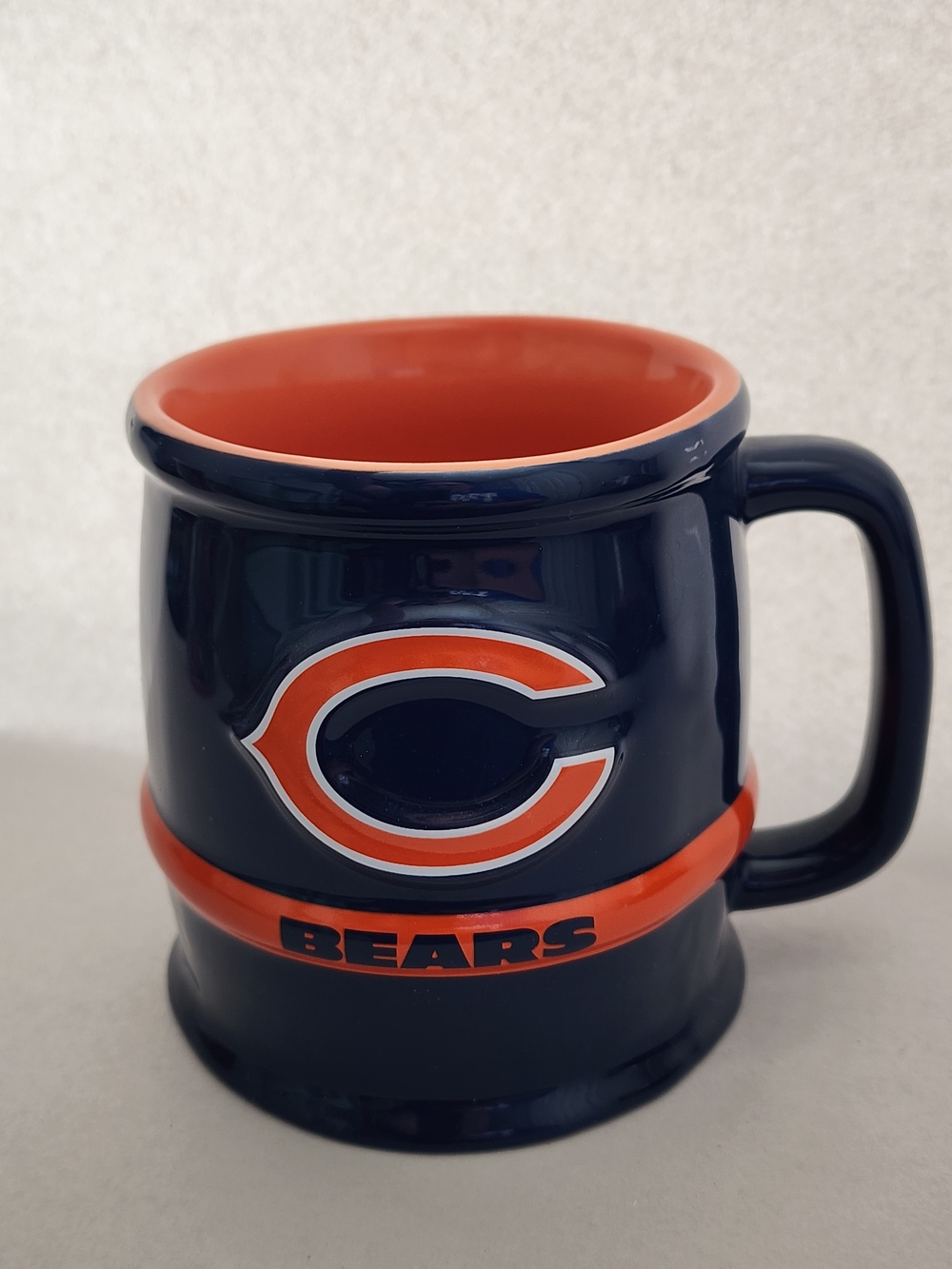 Chicago Bears Navy and Orange Ceramic Coffee Mug - Official Team Design